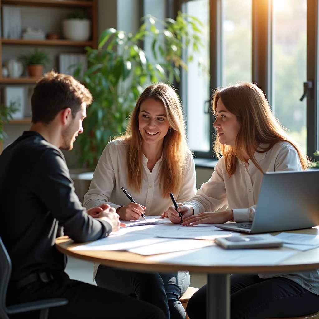 ForzaX team collaborating on consumer education course content